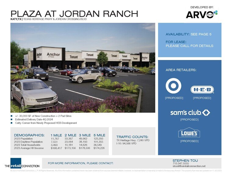 More Photos Of Texas Heritage Pkwy and Jordan Crossing Blvd, Katy General Retail For Lease