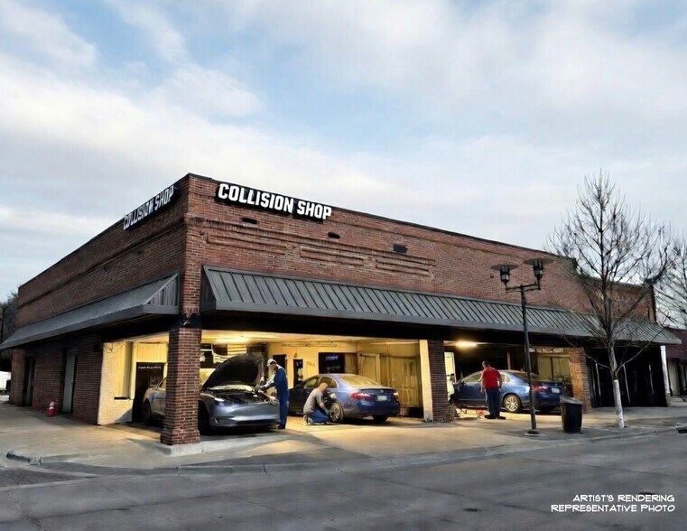 Primary Photo Of 101 E Main St, Richardson Auto Repair For Lease