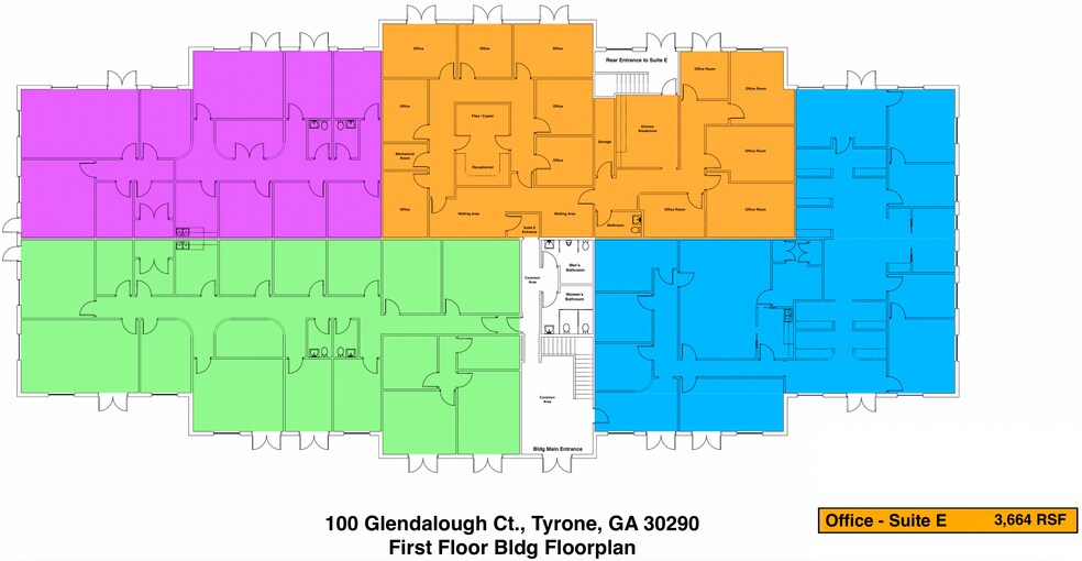 More Photos Of 100 Glendalough Ct, Tyrone Office For Lease