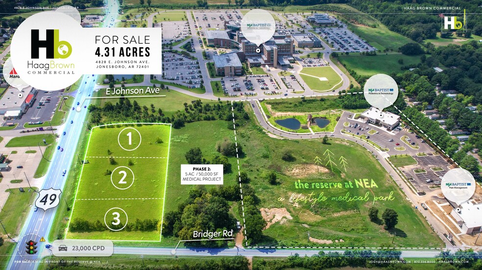 Primary Photo Of 4828 E Johnson Ave, Jonesboro Land For Sale