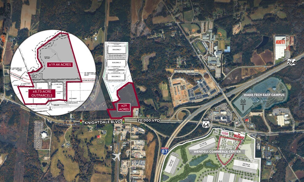 Primary Photo Of 1100 Keiths rd, Knightdale Land For Sale