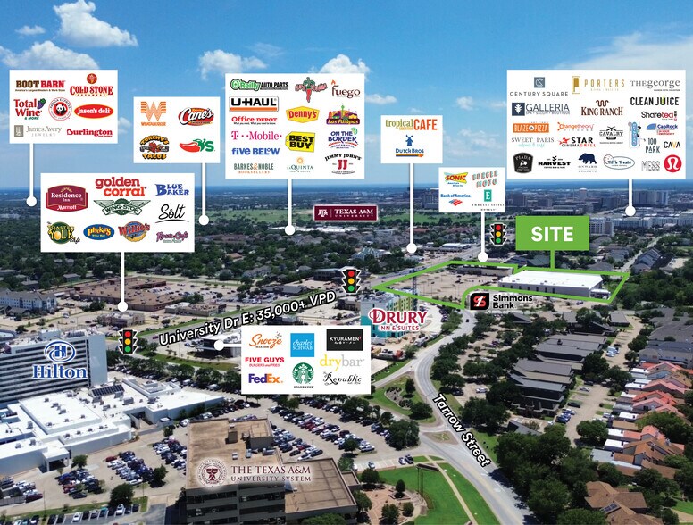 More Photos Of 601 University Dr, College Station Storefront For Lease