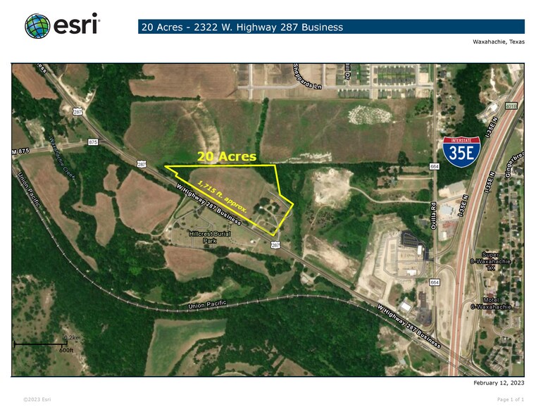 More Photos Of 2322 W Highway 287 Business, Waxahachie Land For Sale