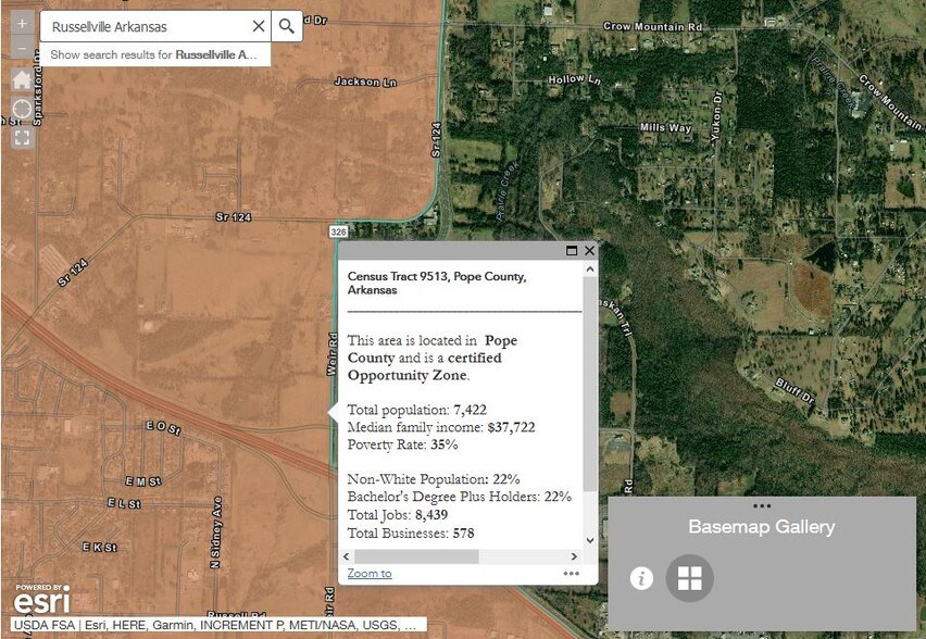 More Photos Of Weir Road & I-40 Right, Russellville Land For Lease