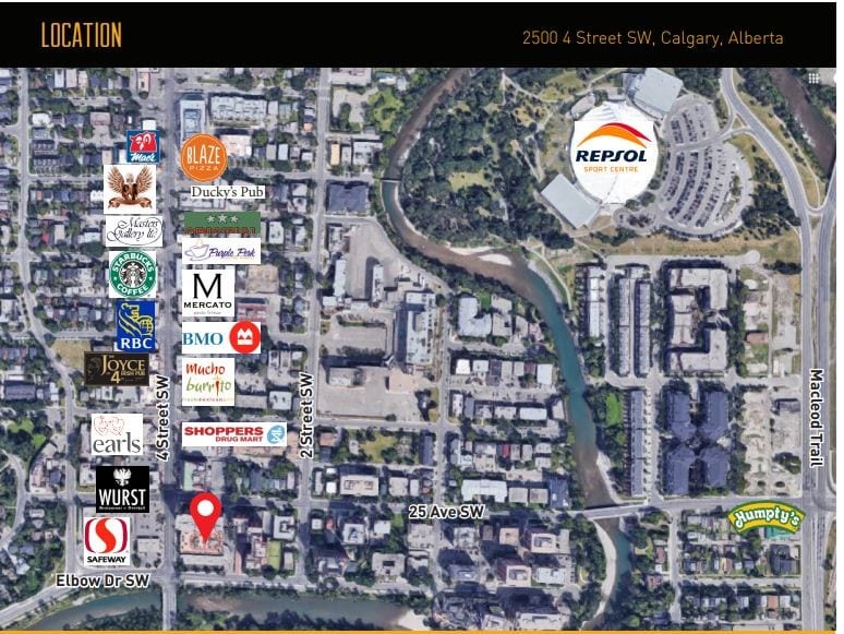 More Photos Of 2500 4th St SW, Calgary Storefront Retail Office For Lease