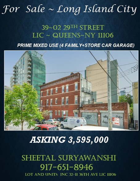 More Photos Of 3902 29th St, Long Island City Storefront Retail Residential For Sale