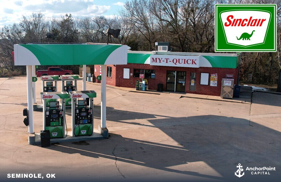 Primary Photo Of 1001 N Harvey Rd, Seminole Service Station For Sale