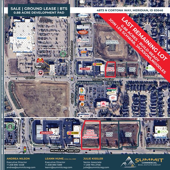 More Photos Of 4873 N Cortona Way, Meridian Land For Lease