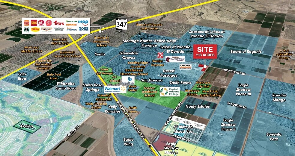 Primary Photo Of SW Honeycutt Rd & White & Parker Rd, Maricopa Land For Sale