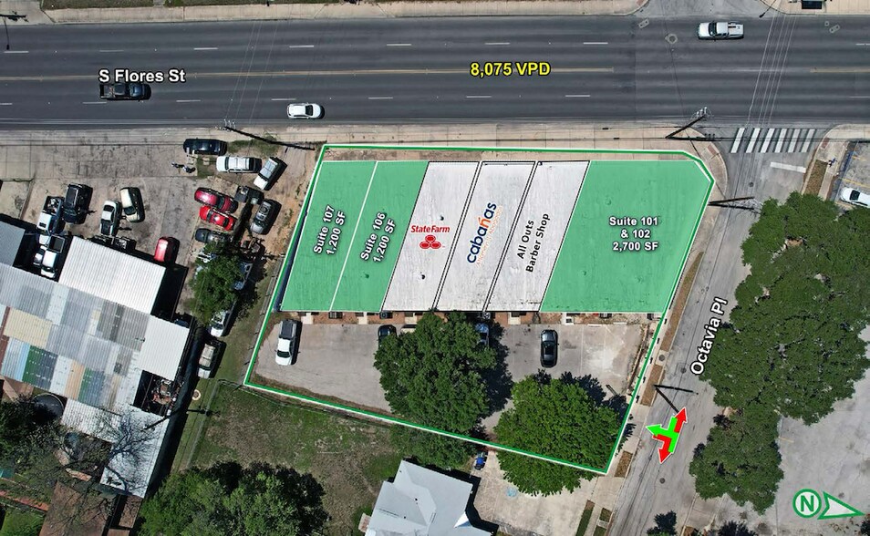 More Photos Of 4500-4512 S Flores St, San Antonio Storefront Retail Office For Lease