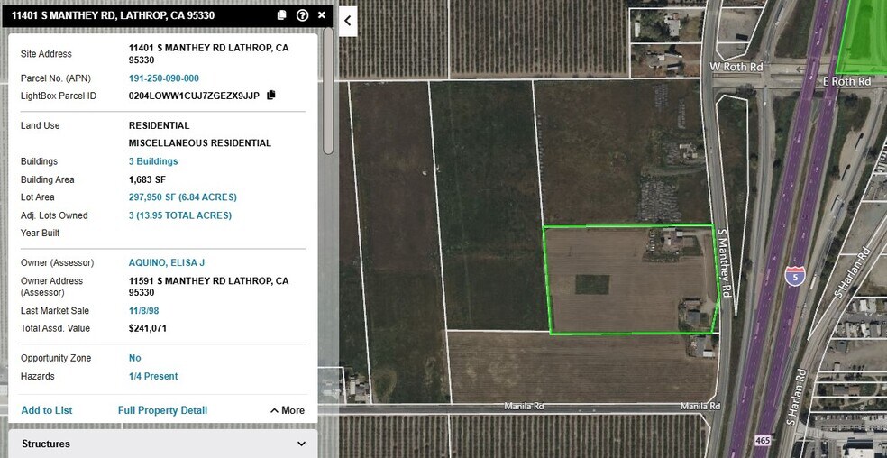 More Photos Of 11401 S Manthey Rd, Lathrop Land For Sale