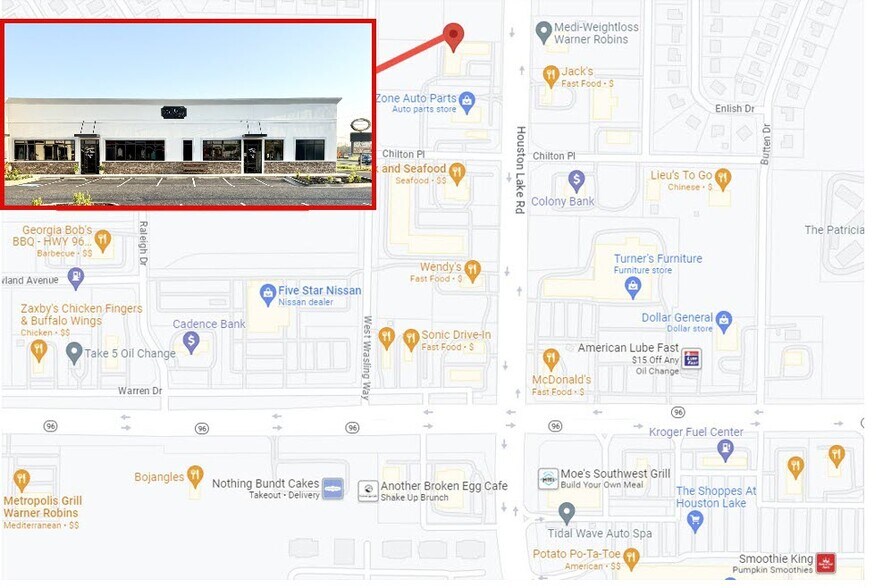 More Photos Of 1281 S Houston Lake Rd, Warner Robins Restaurant For Lease