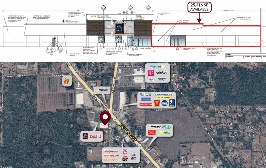 More Photos Of 2057 S Byron Butler Pky, Perry General Retail For Lease