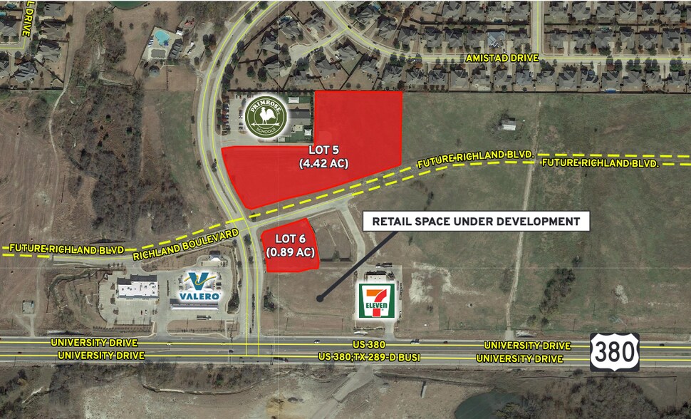 More Photos Of Highway 380 & La Cima Boulevard, Prosper Land For Sale