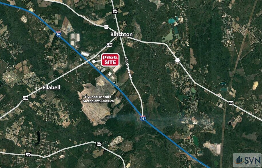 More Photos Of I-16 and US Highway 280, Ellabell Land For Sale