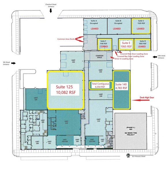 More Photos Of 921 Princess St, Wilmington Warehouse For Lease