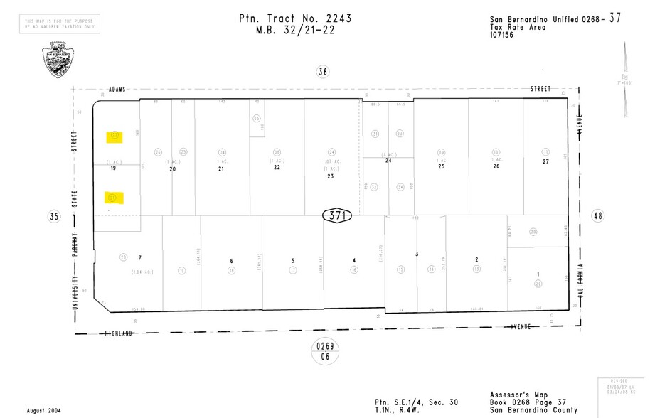 Primary Photo Of SEC State St & Adams St, San Bernardino Land For Sale