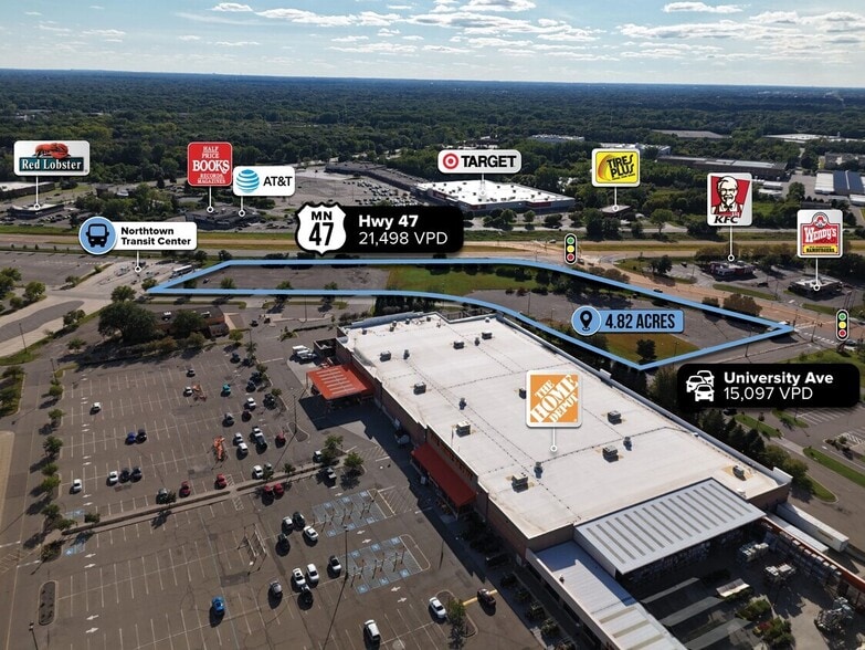 More Photos Of University Ave NE, Blaine Land For Lease