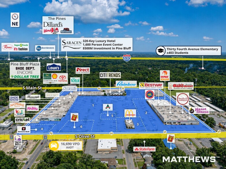 More Photos Of 2801 S Olive St, Pine Bluff General Retail For Sale