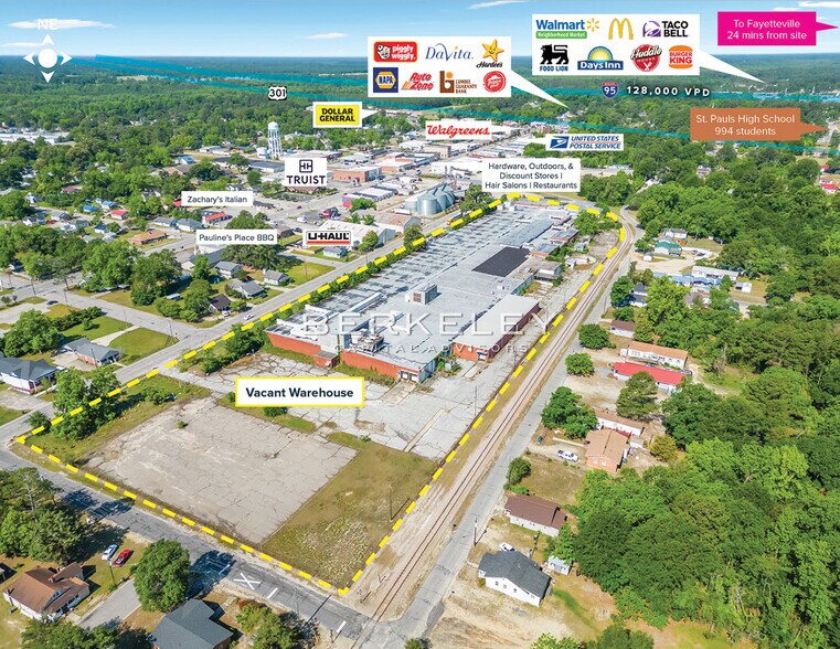 Primary Photo Of 201 E Armfield St, Saint Pauls Manufacturing For Lease