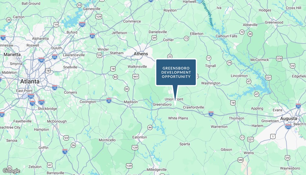 More Photos Of 3400 GA-77, Greensboro Land For Sale