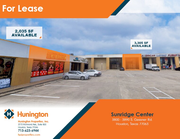 Primary Photo Of 3800-3892 S Gessner Rd, Houston Storefront For Lease