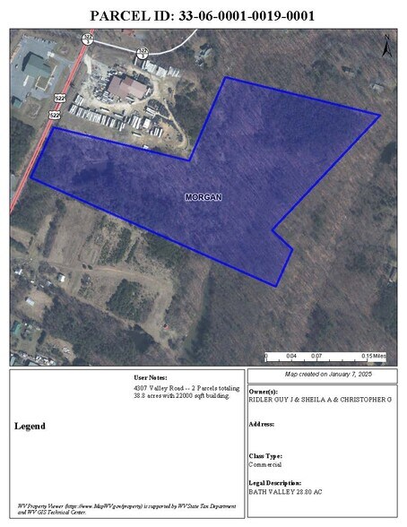 Primary Photo Of 28.8 Acres Valley Road -- Bath, Berkeley Springs Land For Sale