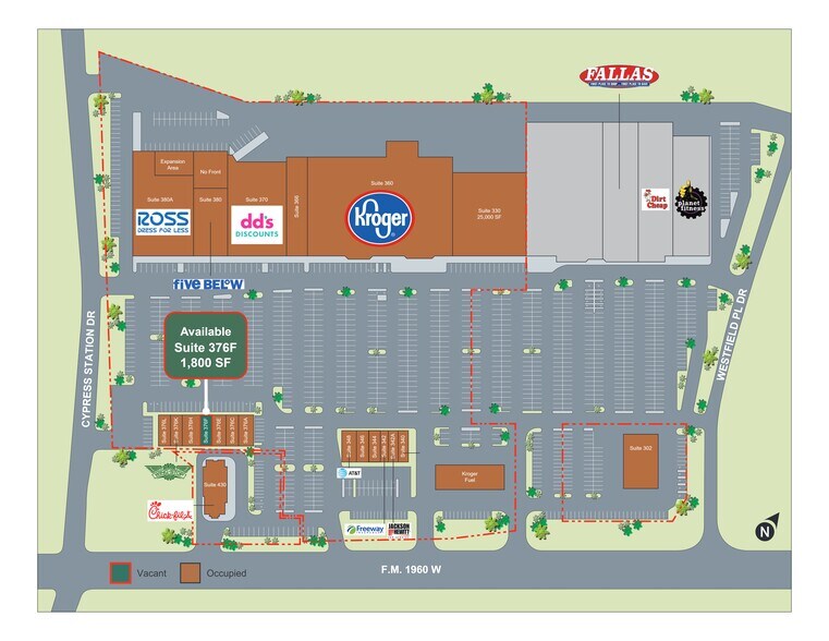 More Photos Of 302-380 FM 1960 W, Houston Unknown For Lease