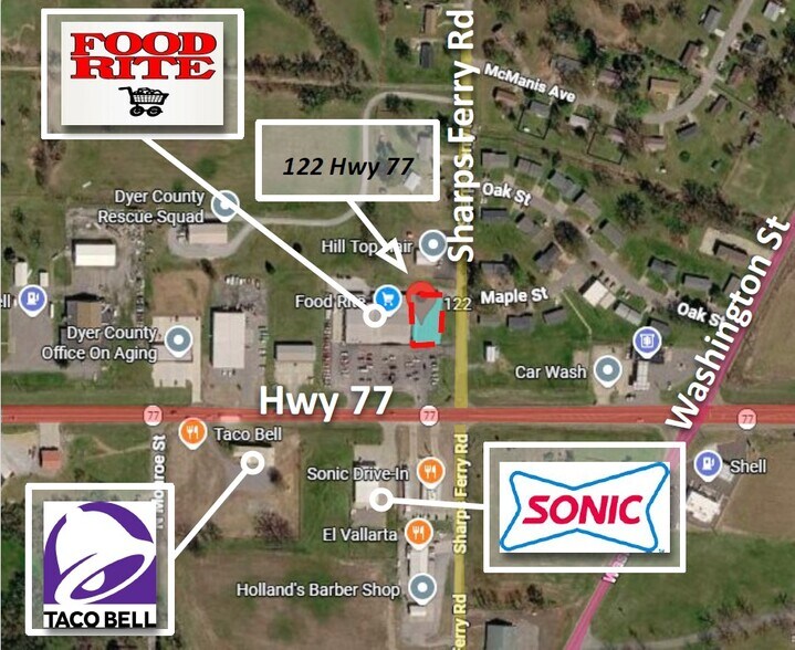 More Photos Of 122 E Highway 77, Newbern General Retail For Lease