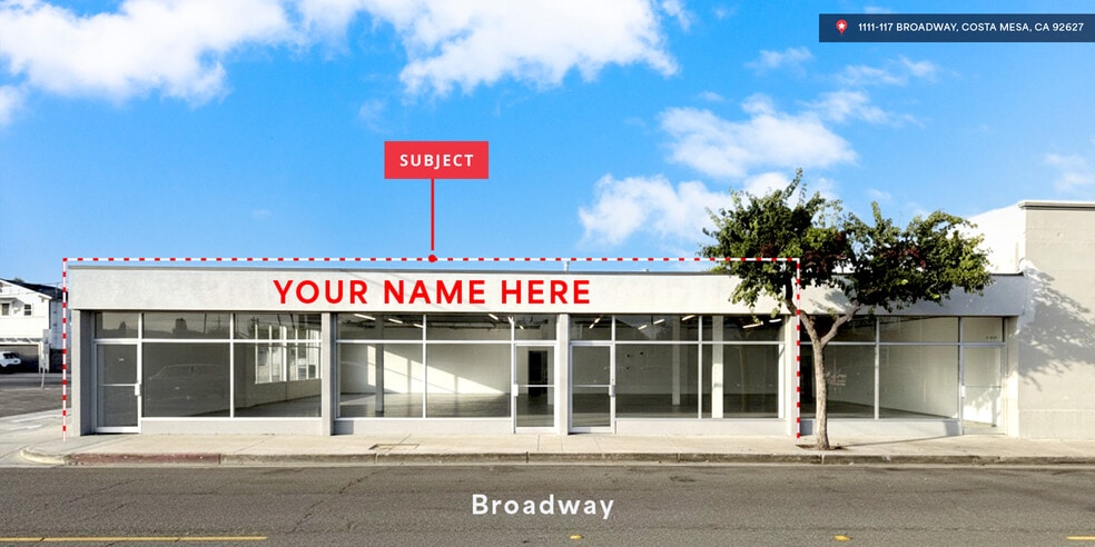More Photos Of 111-117 Broadway, Costa Mesa Storefront For Lease
