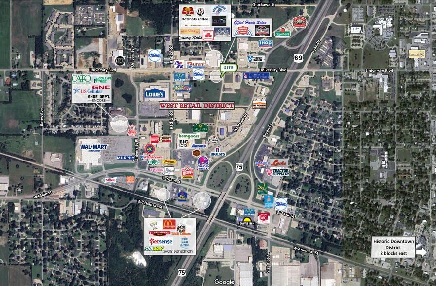 More Photos Of 2801-2821 W University Blvd, Durant General Retail For Lease