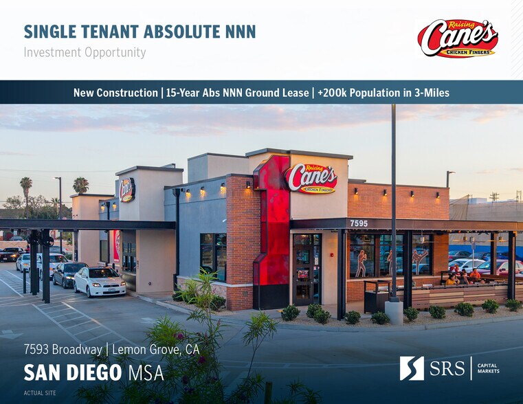 Primary Photo Of 7593 Broadway, Lemon Grove Fast Food For Sale