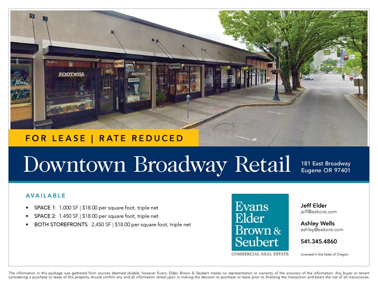 More Photos Of 181 E Broadway, Eugene Storefront For Lease