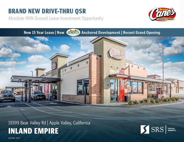 Primary Photo Of 19399 Bear Valley Rd, Apple Valley Fast Food For Sale