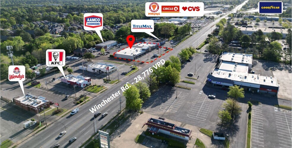 More Photos Of 6300-6320 Winchester Rd, Memphis General Retail For Sale