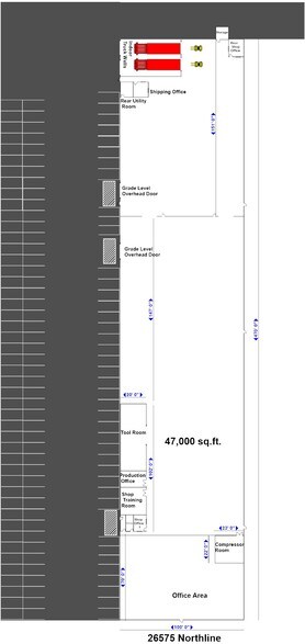 More Photos Of 26575 Northline Rd, Taylor Manufacturing For Lease