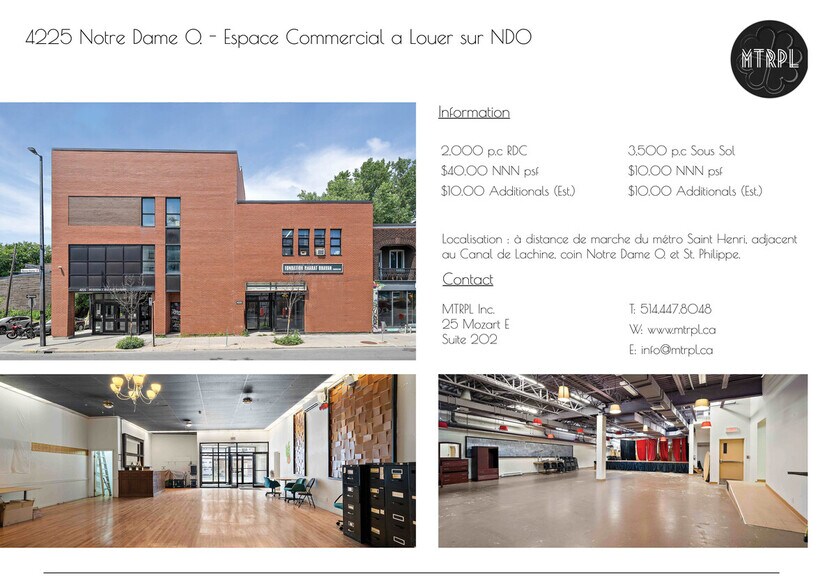 More Photos Of 4225 Rue Notre-Dame O, Montréal Office For Sale