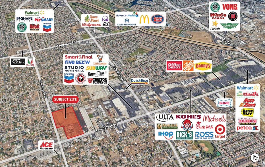 More Photos Of NEQ Rosedale Hwy & Verdugo Ln, Bakersfield Land For Sale