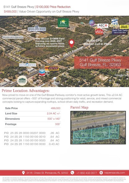 More Photos Of 5141 Gulf Breeze Pky, Gulf Breeze Land For Sale