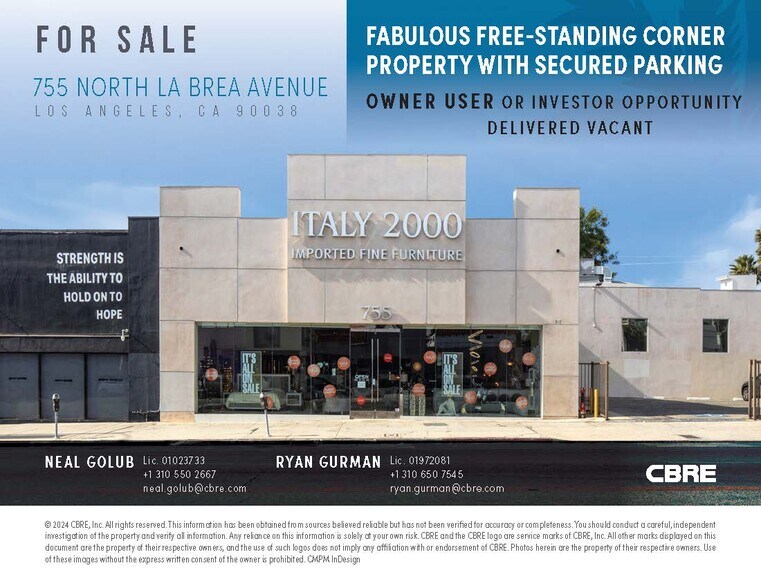 More Photos Of 757 N La Brea Ave, Los Angeles Storefront For Lease