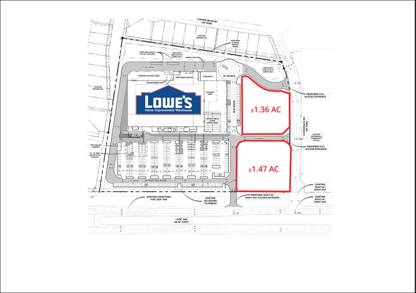 More Photos Of Lowe's Anchored Pad Sites, Converse Land For Sale