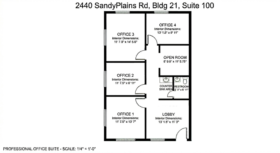 More Photos Of 2440 Sandy Plains Rd, Marietta Medical For Lease