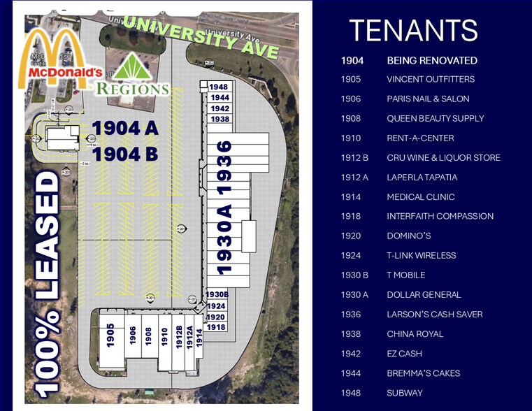 More Photos Of 1904 University Ave, Oxford Storefront Retail Office For Lease