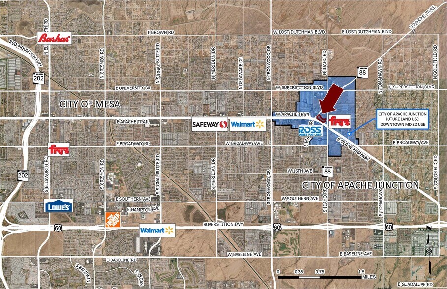 More Photos Of NWC Idaho Rd & Apache Trl, Apache Junction Department Store For Lease