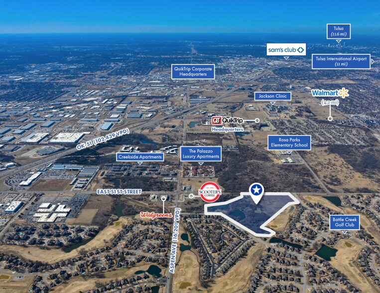 More Photos Of NEQ of N Aspen Ave & E 51st Street S, Broken Arrow Land For Sale