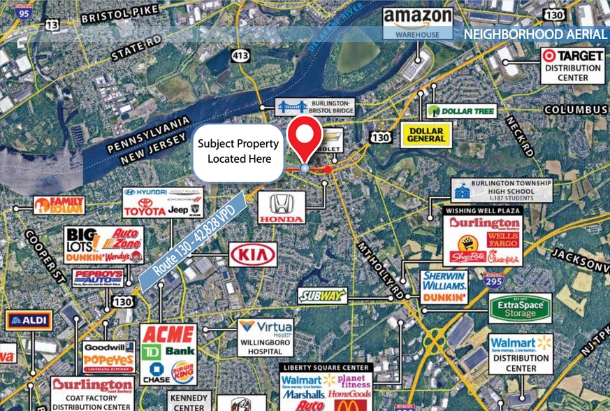 More Photos Of 125 Us-130, Burlington Storefront Retail Office For Sale