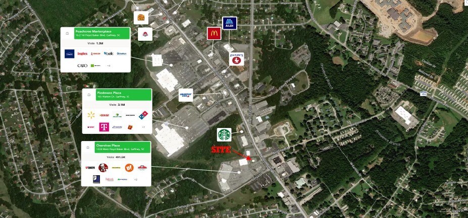 Primary Photo Of 1363 W Floyd Baker Blvd, Gaffney Land For Lease