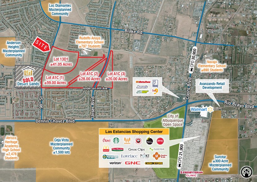 Unser Blvd & Anderson Hill Ave, Albuquerque, NM 87121 Land For Sale