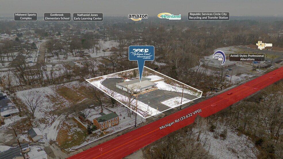 More Photos Of 7720 Michigan Rd, Indianapolis Veterinarian Kennel For Sale