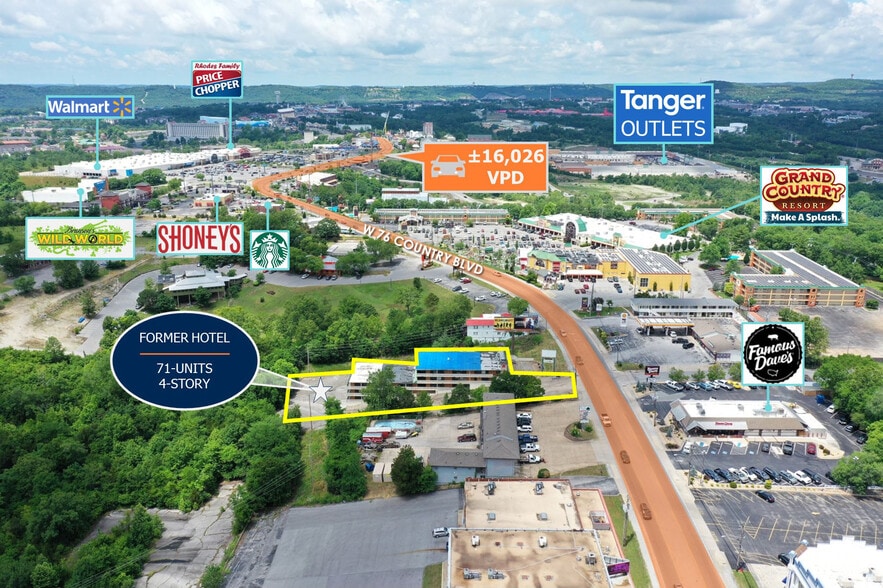 More Photos Of 1900 W 76 Country Blvd, Branson Hotel For Sale